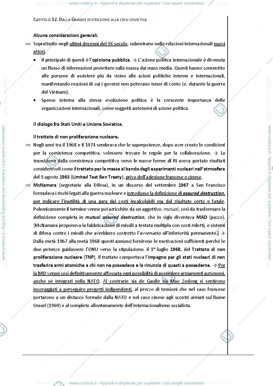 Anteprima pagina 1 — Relazioni internazionali 