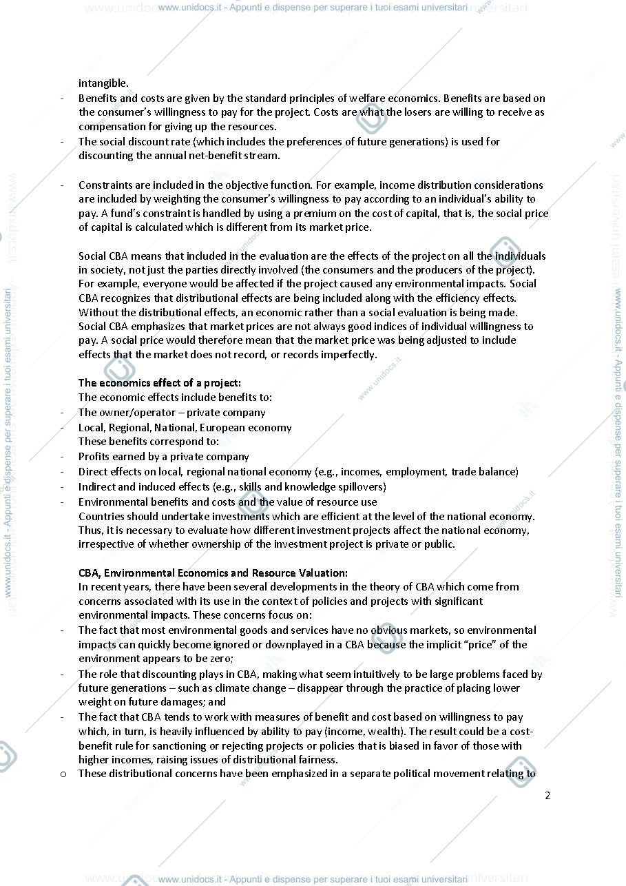 Anteprima pagina 2 — Resource Valuation and Decision making methods summary 2