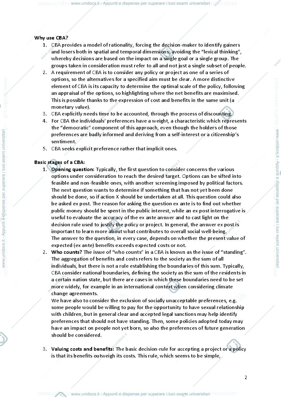 Anteprima pagina 2 — Resource valuation and decision making methods summary