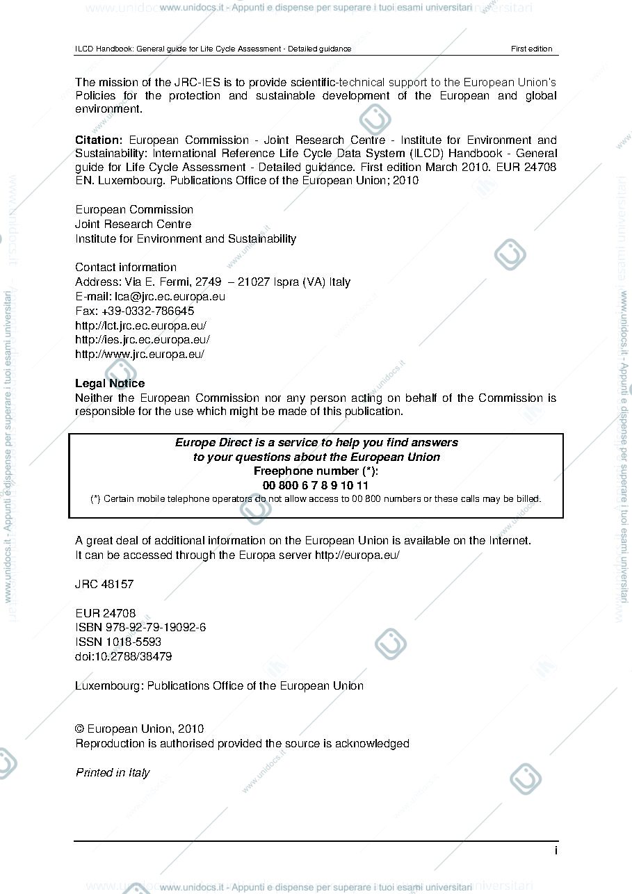 Anteprima pagina 2 — ILCD-Handbook
