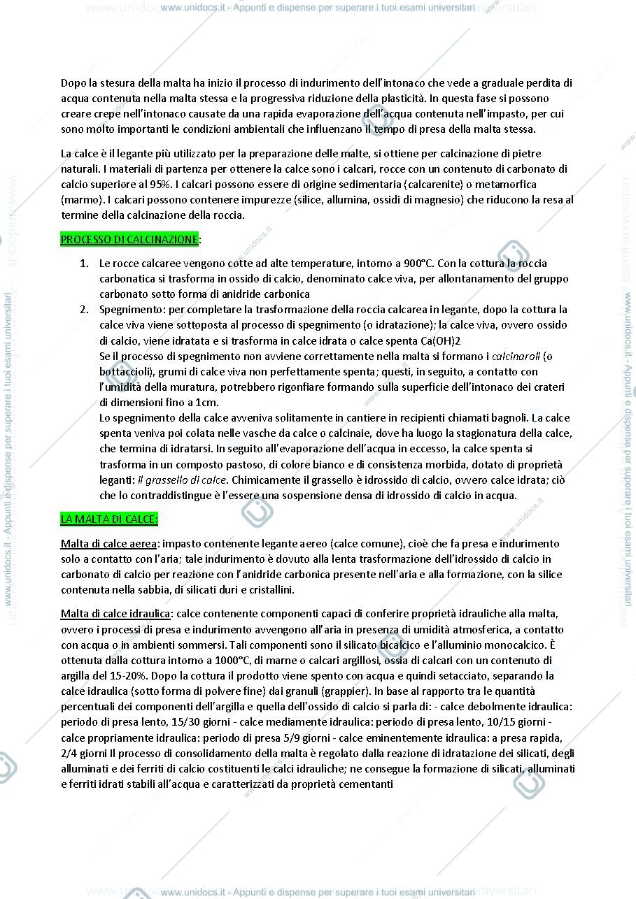Anteprima pagina 1 — RESTAURO DEI BENI CULTURALI