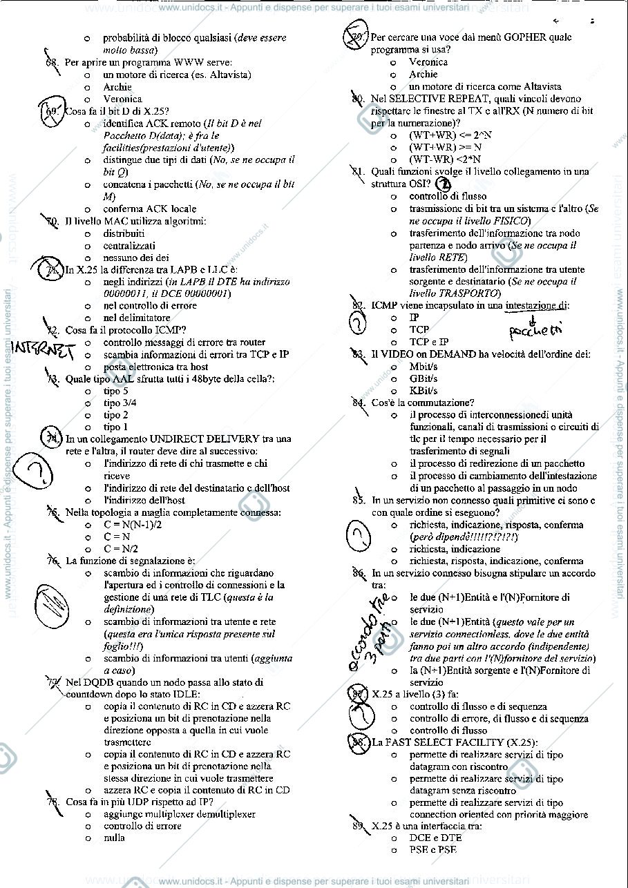 Anteprima pagina 4 — Test Reti di calcolatori