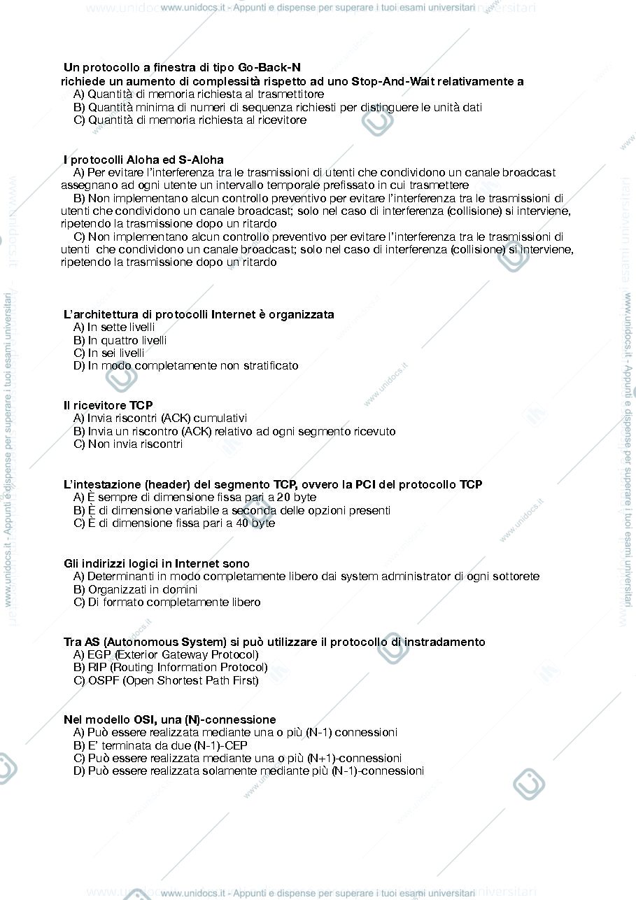 Anteprima pagina 2 — Quiz d'esame