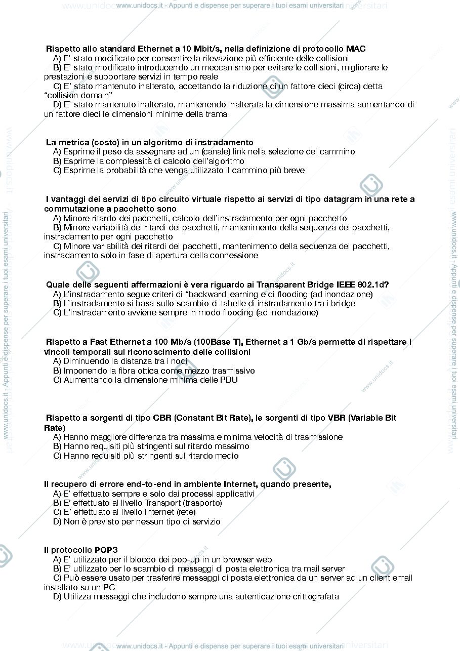 Anteprima pagina 3 — Quiz d'esame