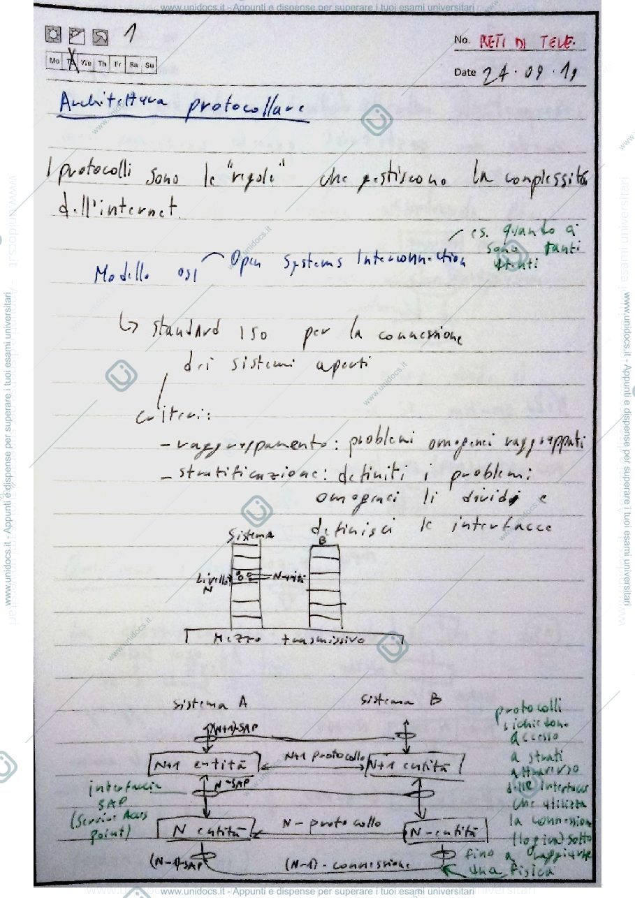 Anteprima pagina 1 — appunti prof: Tornatore Massimo