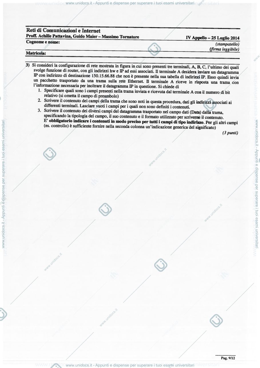 Anteprima pagina 1 — ARP esercizi prof: Tornatore Massimo