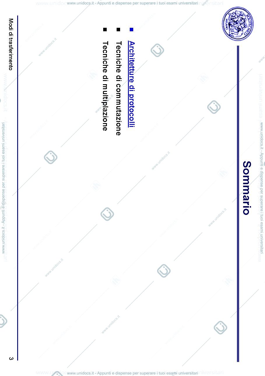 Anteprima pagina 3 —  Modi di trasferimento prof: Tornatore Massimo