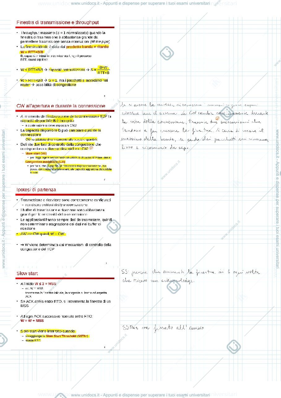 Anteprima pagina 2 — tcp controllo congestione