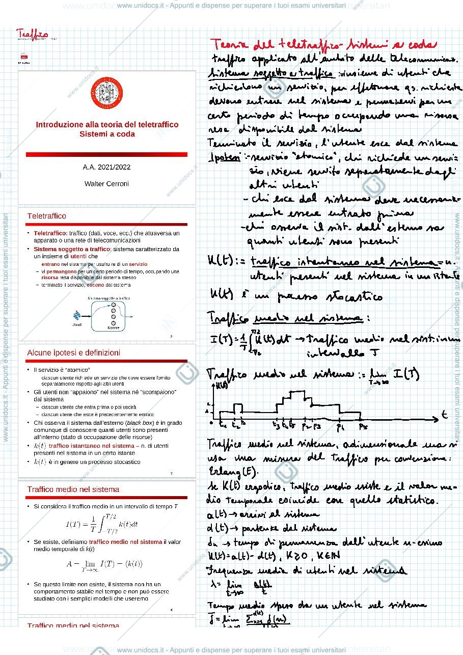 Anteprima pagina 1 — sistemi a coda