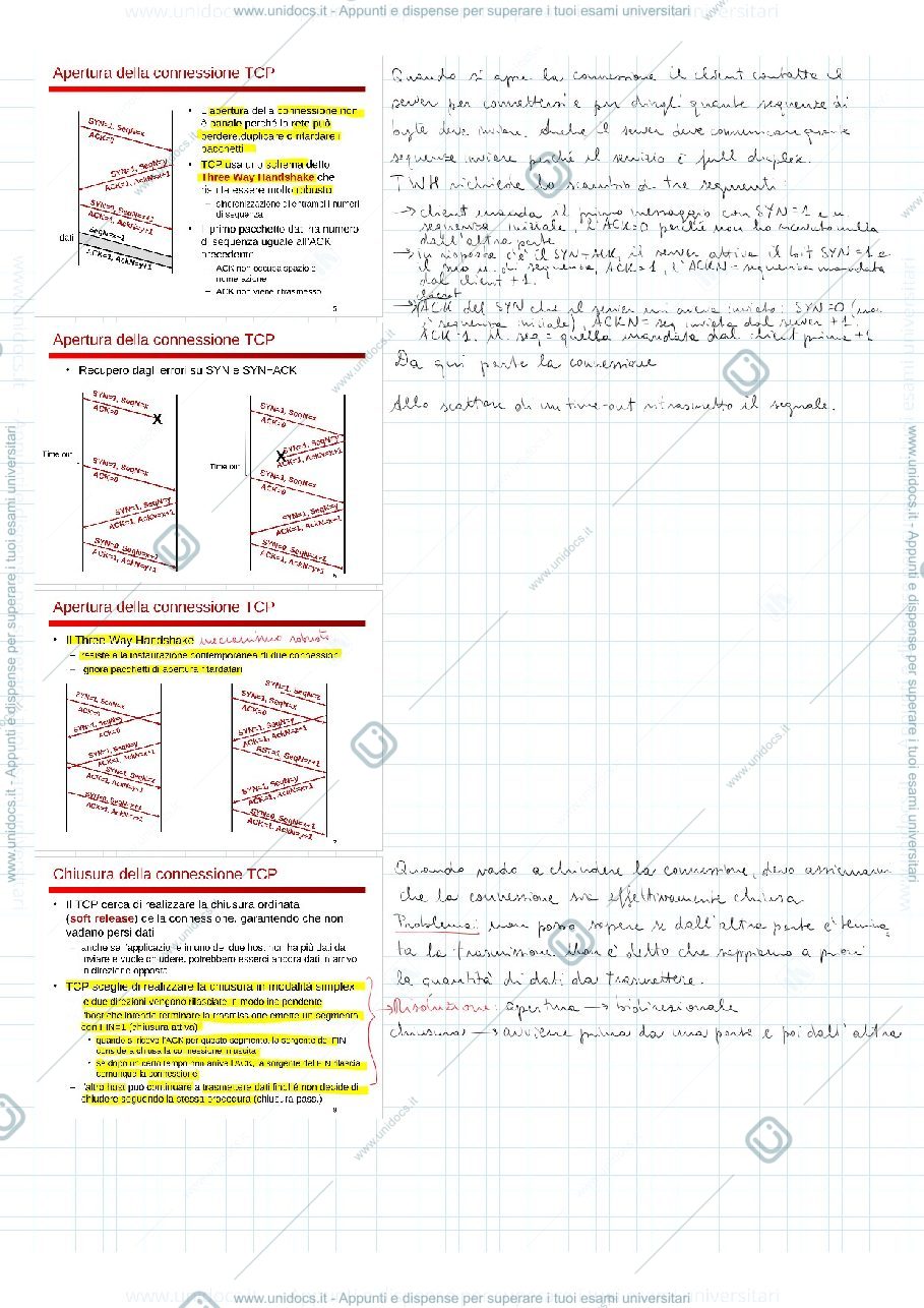 Anteprima pagina 2 — TCP gestione connessione