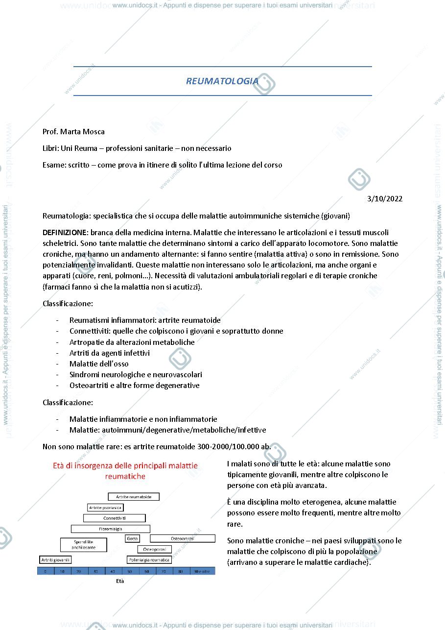 Anteprima pagina 1 — Reumatologia
