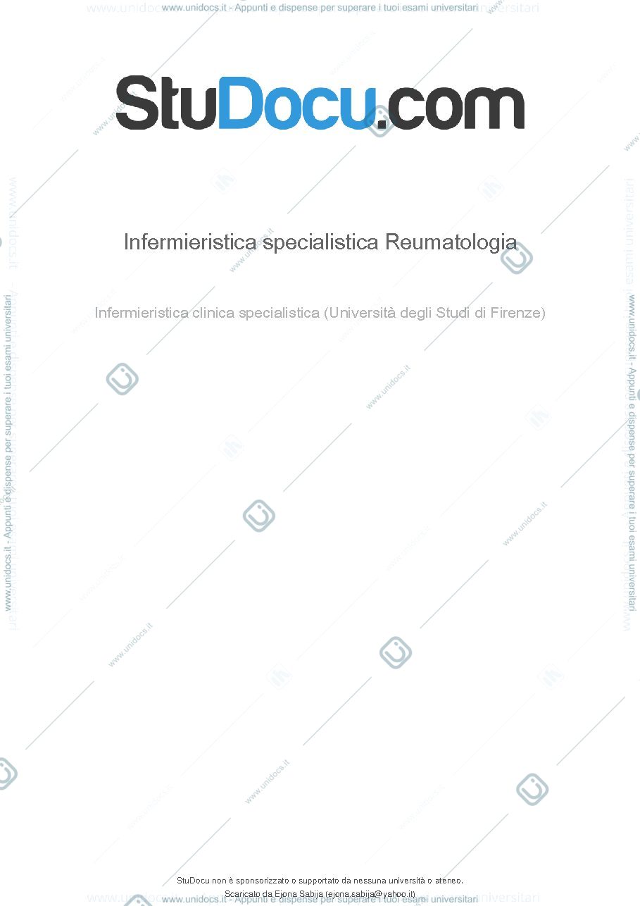 Anteprima pagina 1 — REUMATOLOGIA