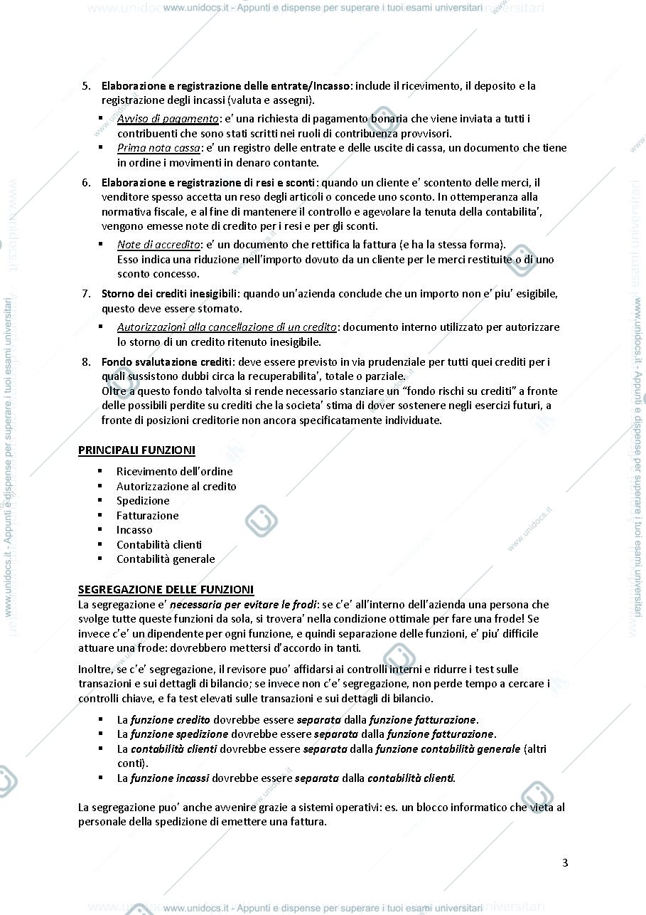 Anteprima pagina 3 — Revisione Aziendale Prof. Giorgio Rusticali 