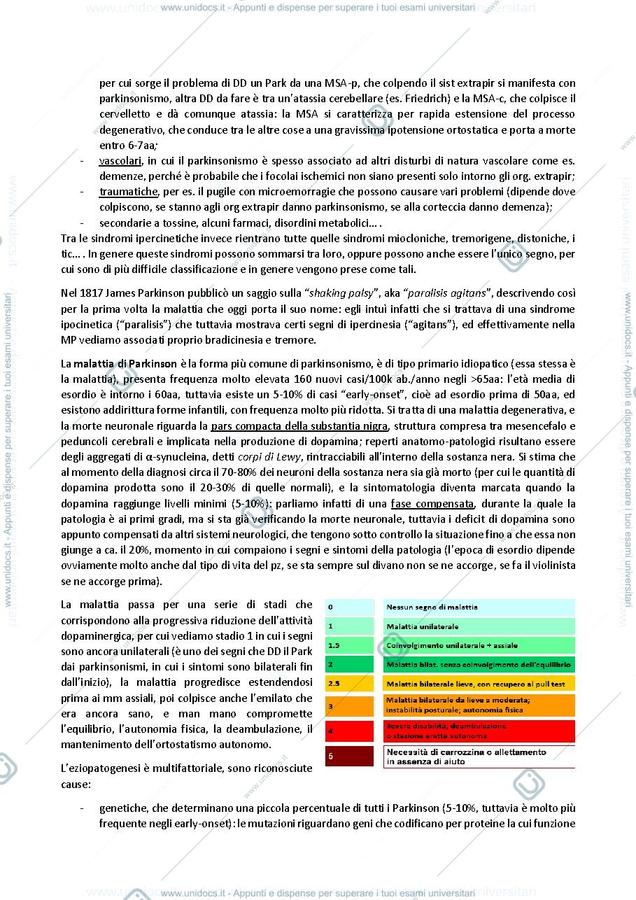 Anteprima pagina 2 — Malattia di Parkinson; basi di neurologia per fisioterapisti