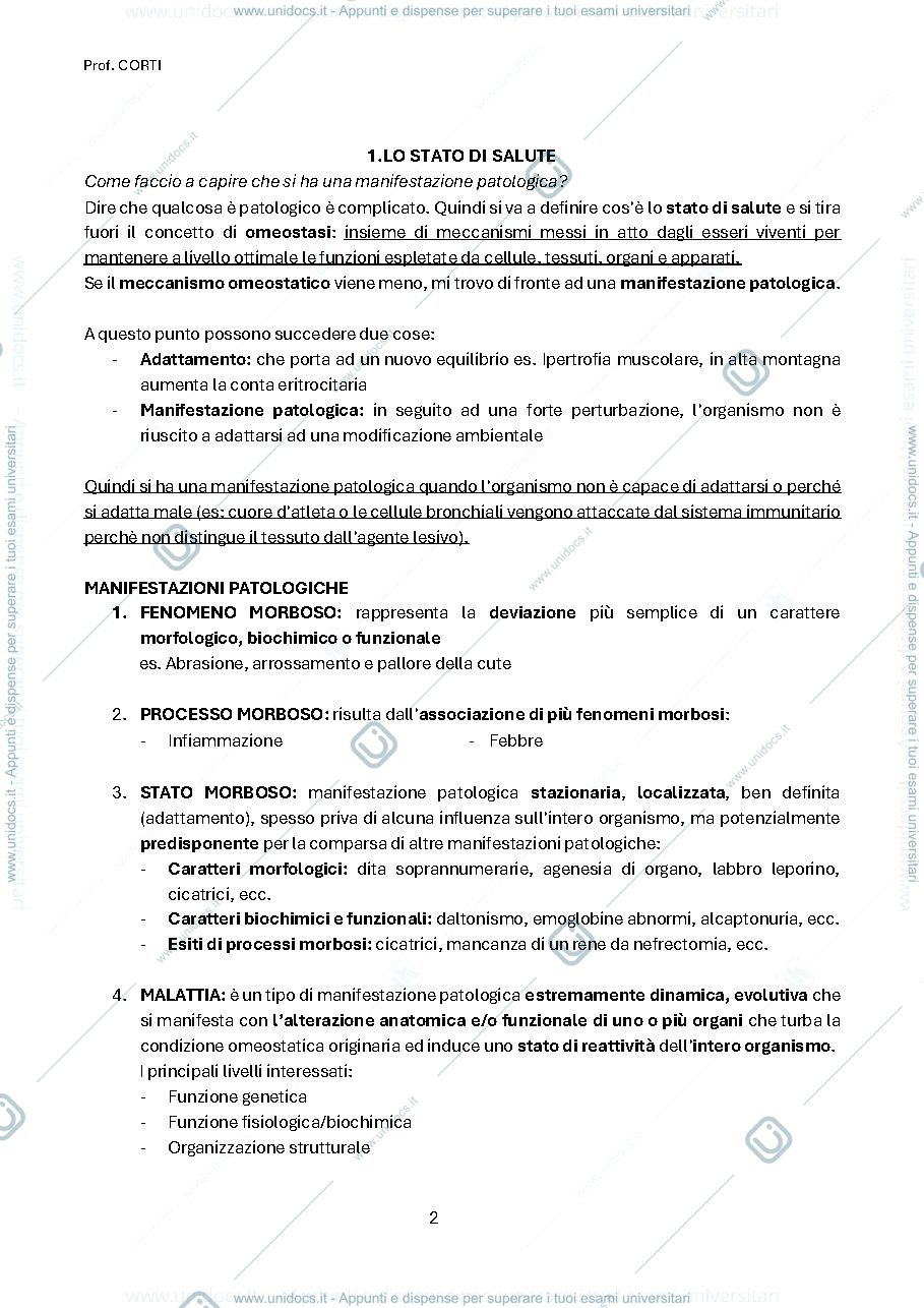 Anteprima pagina 2 — PATOLOGIA GENERALE
