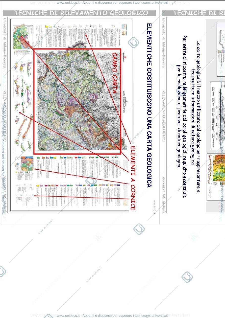 Anteprima pagina 1 — Dispense Rilevamento Geologico Unimib