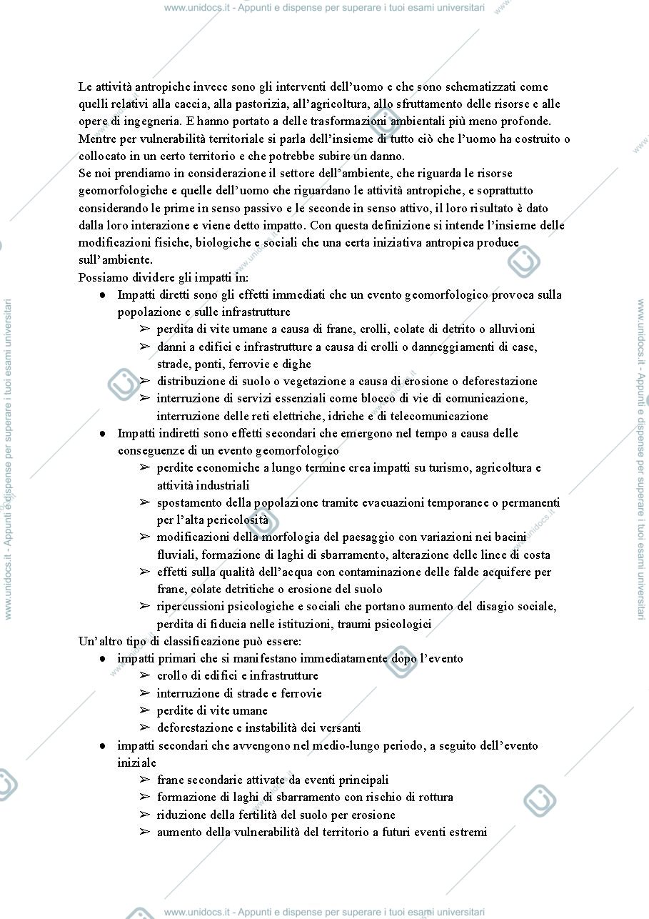 Anteprima pagina 3 — RISCHIO GEOMORFOLOGICO (MODULO DI RISCHIO AMBIENTALE