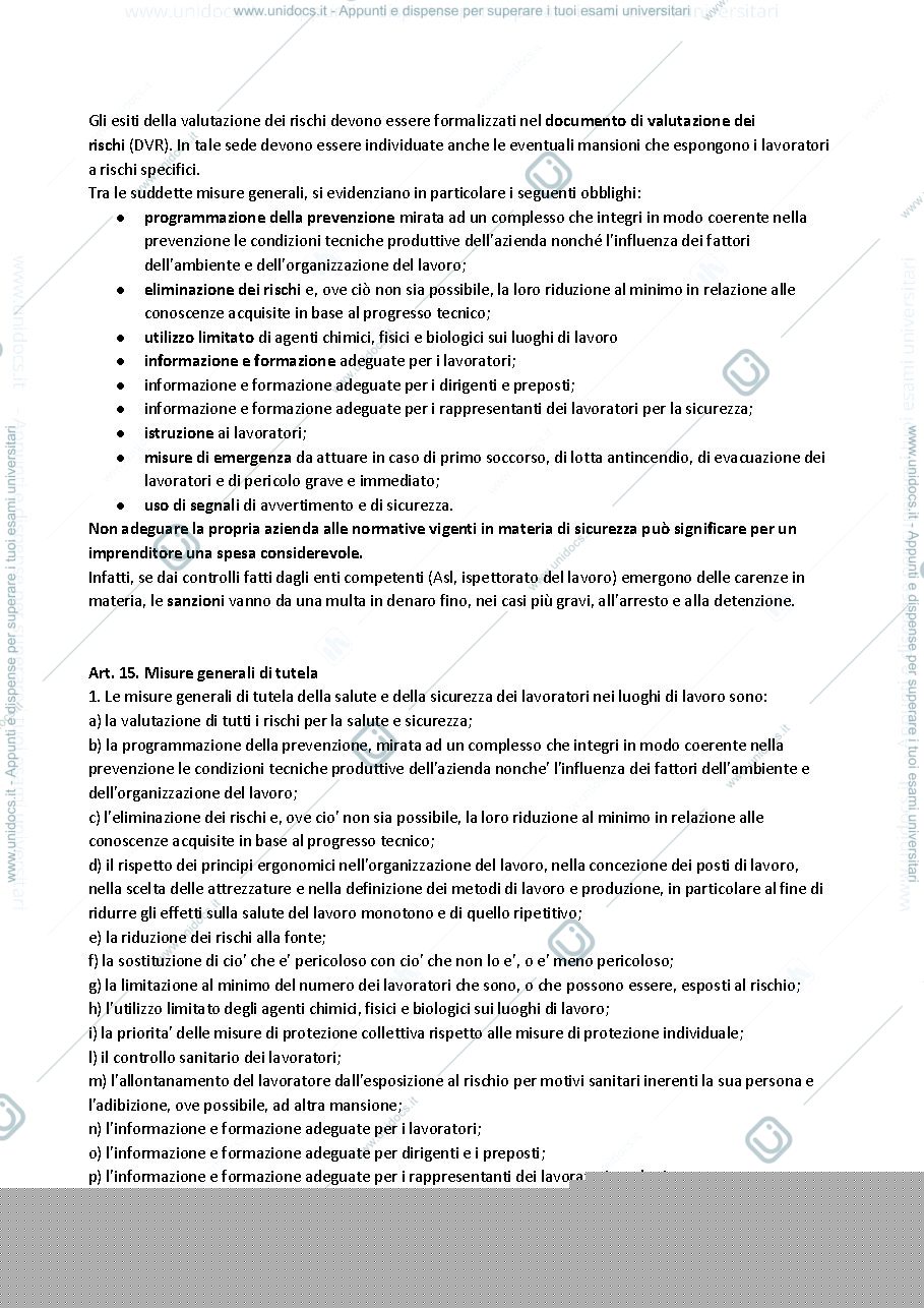 Anteprima pagina 4 — Sintesi Safety