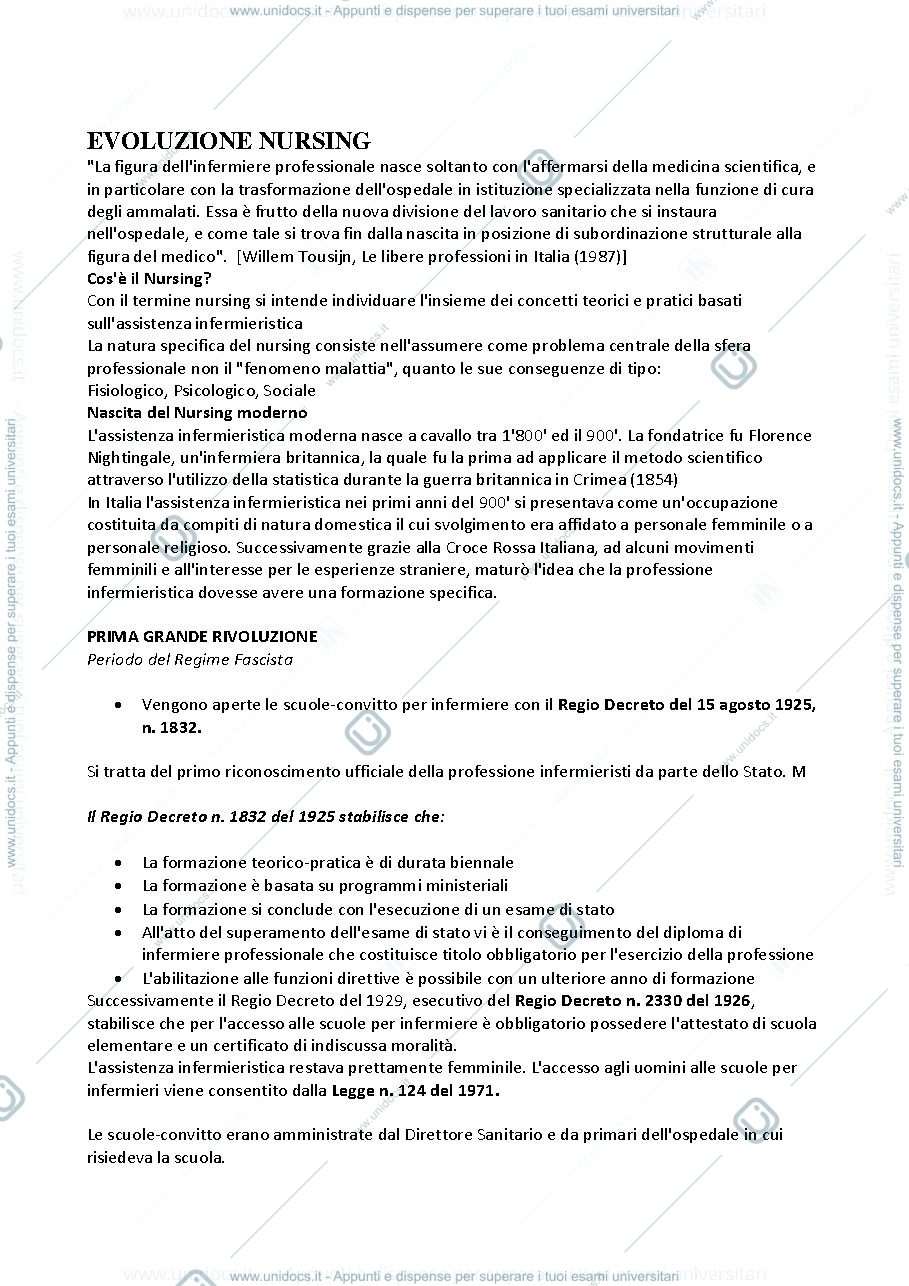 Anteprima pagina 1 — prime lezioni nursing