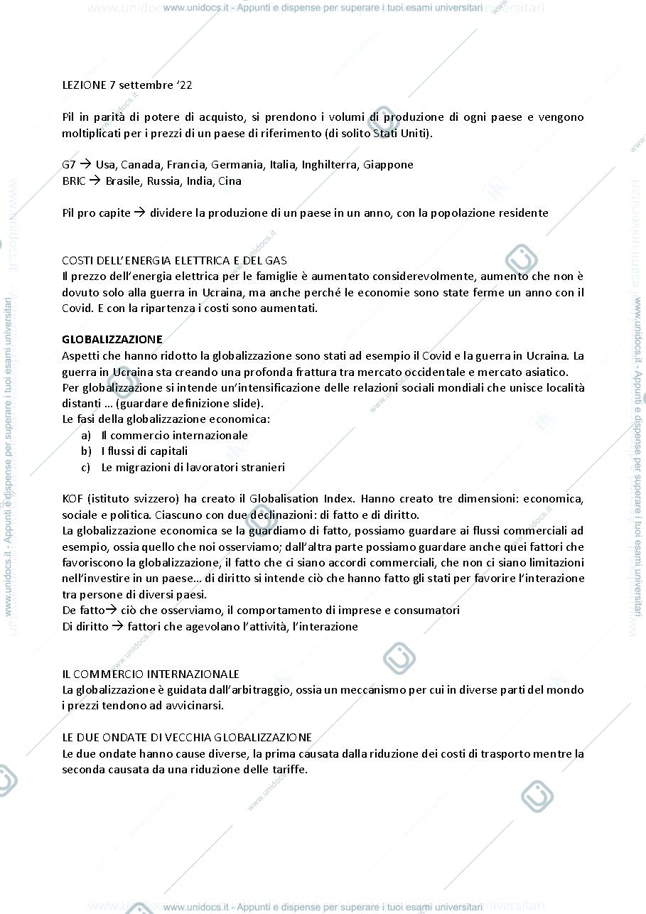Anteprima pagina 1 — scenari economici