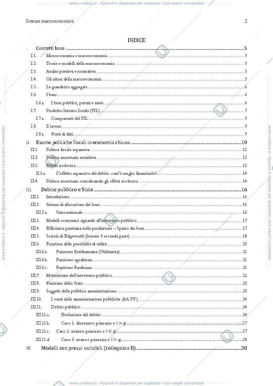 Anteprima pagina 2 — Appunti scenari macroeconomici