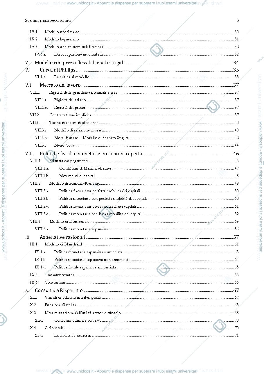 Anteprima pagina 3 — Appunti scenari macroeconomici