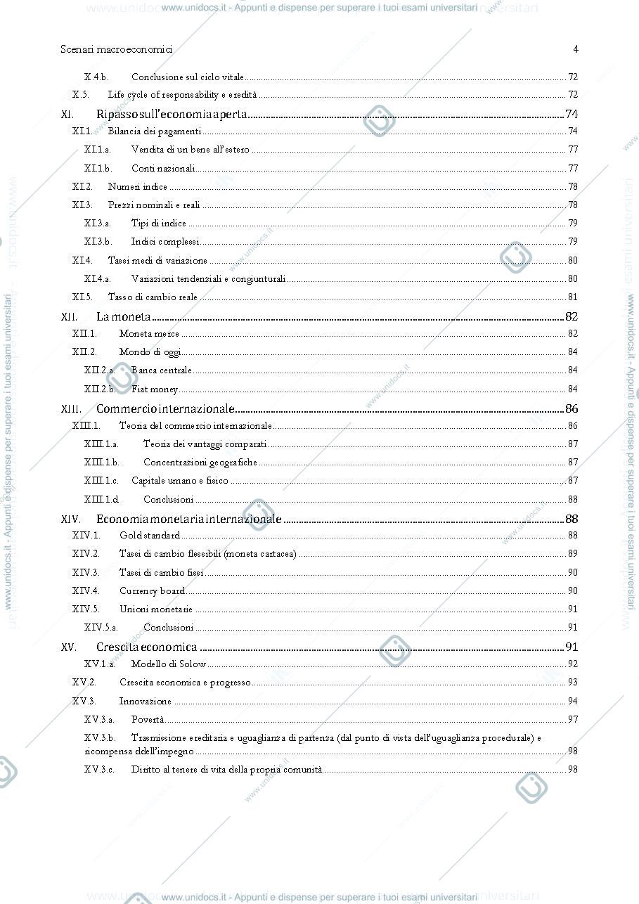 Anteprima pagina 4 — Appunti scenari macroeconomici
