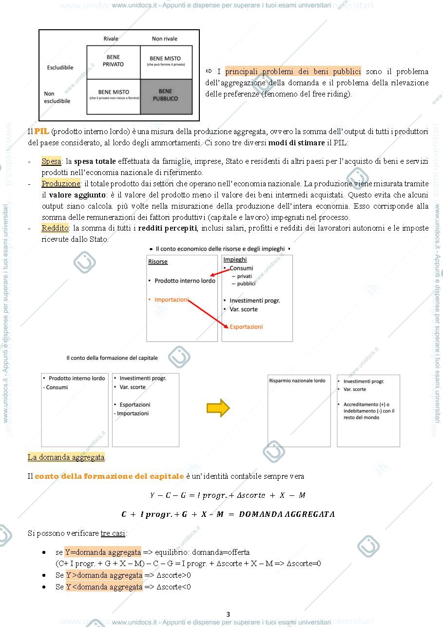 Anteprima pagina 3 — riassunto scenari macroeconomici