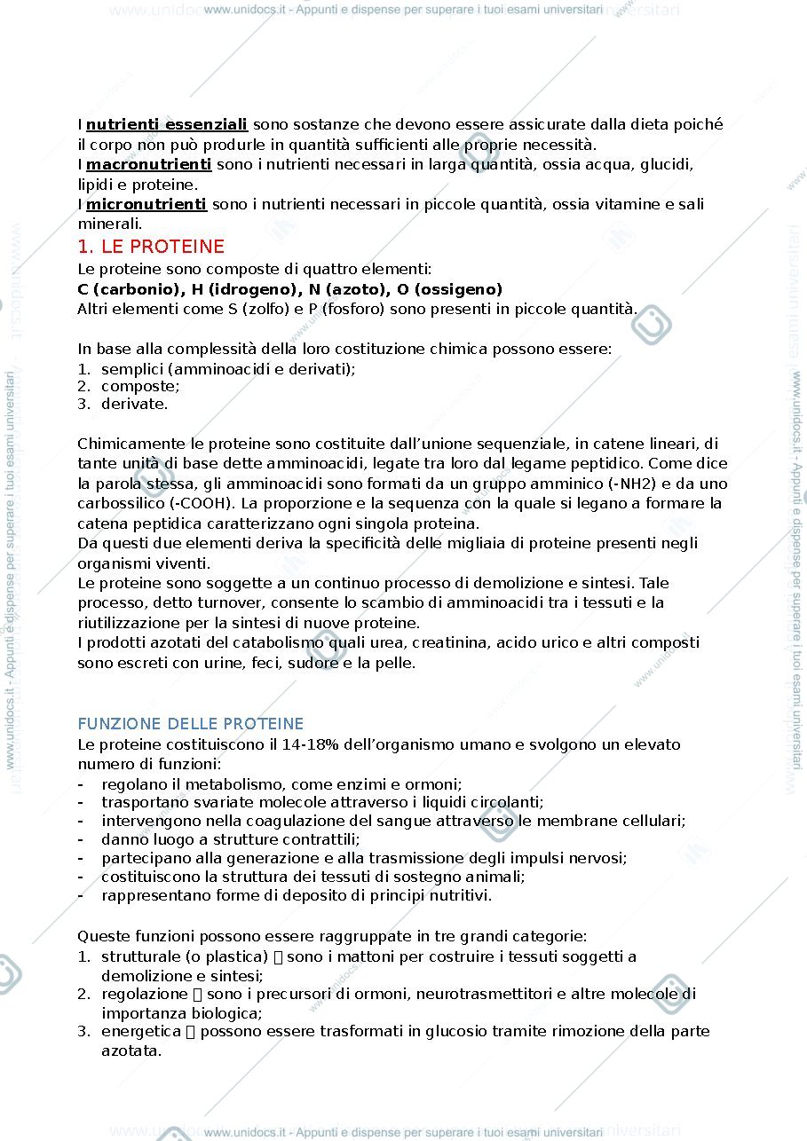 Anteprima pagina 3 — dispense scienze dell'alimentazione