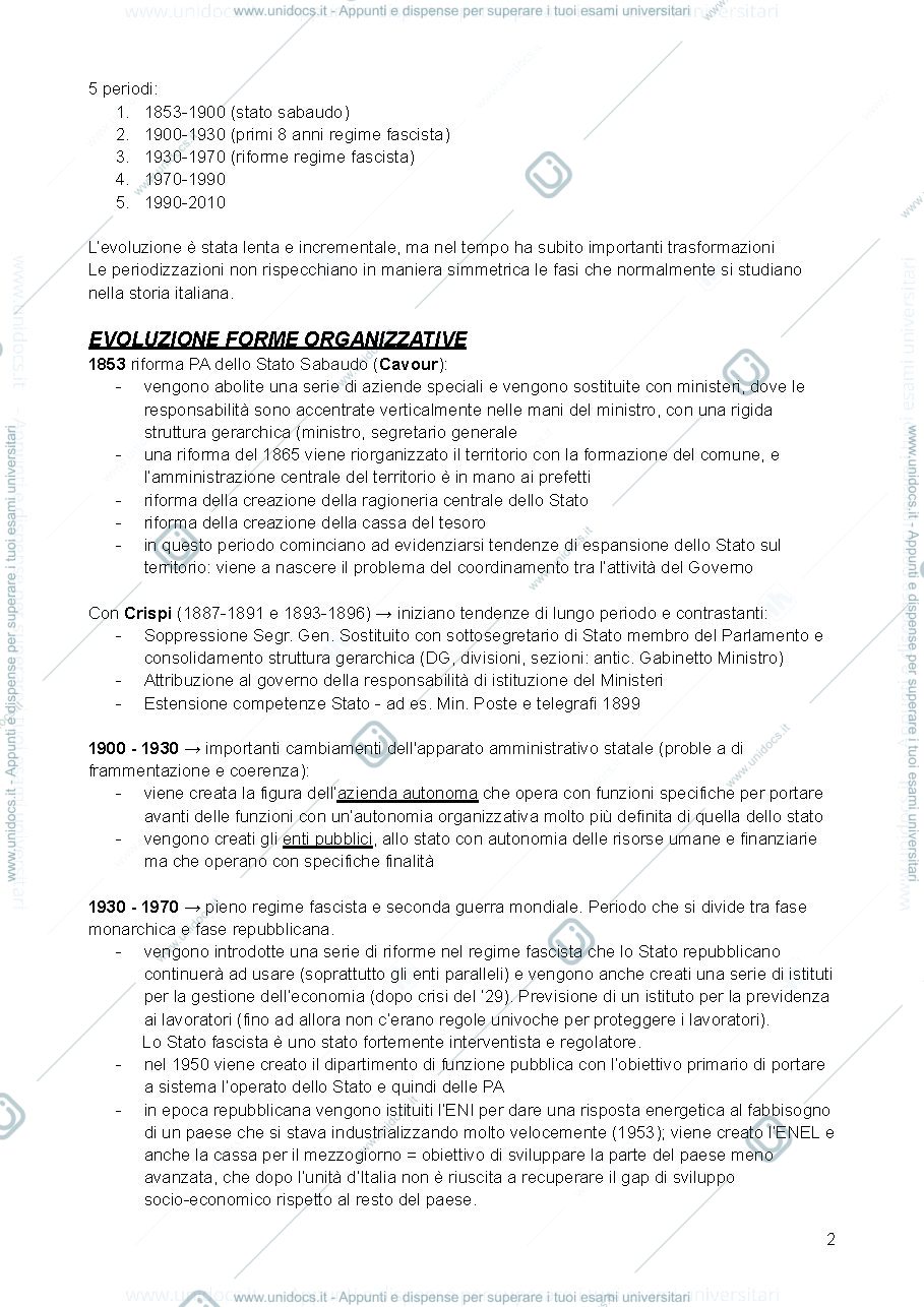 Anteprima pagina 2 — appunti completi scienza dell'amministrazione modulo B a.a. 2022/23 prof. Polverari