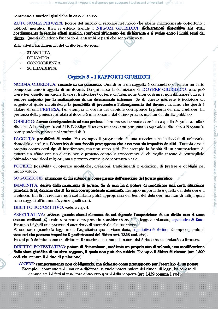 Anteprima pagina 5 — Compendio di Diritto Privato