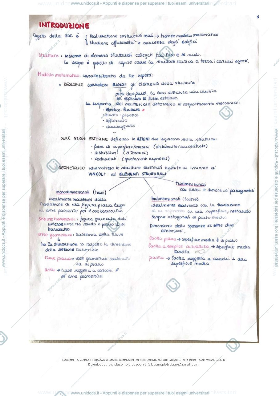Anteprima pagina 2 — appunti scienza delle costruzioni