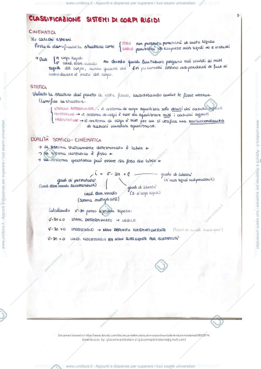 Anteprima pagina 4 — appunti scienza delle costruzioni