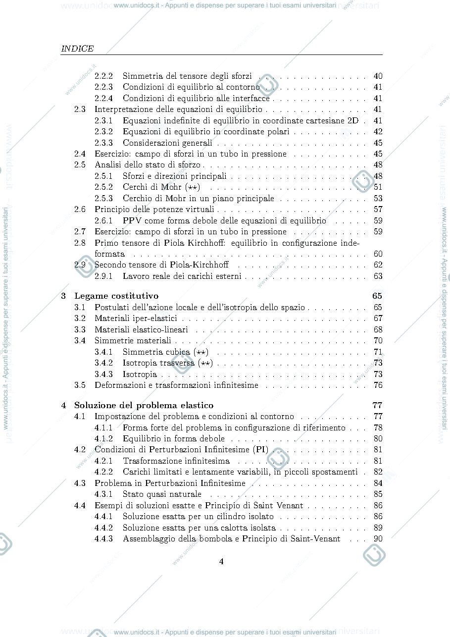 Anteprima pagina 4 — Dispense Meccanica dei Solidi