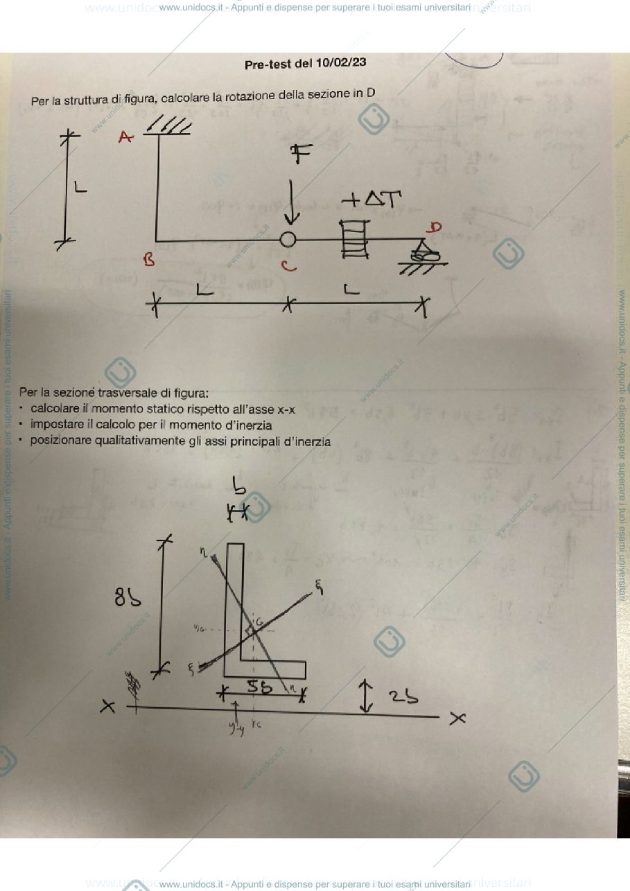 Anteprima pagina 1 — Pre test orale
