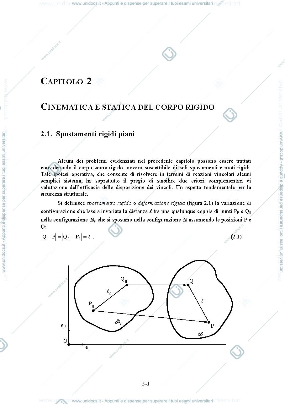 Anteprima pagina 1 — Cinematica del Corpo rigido
