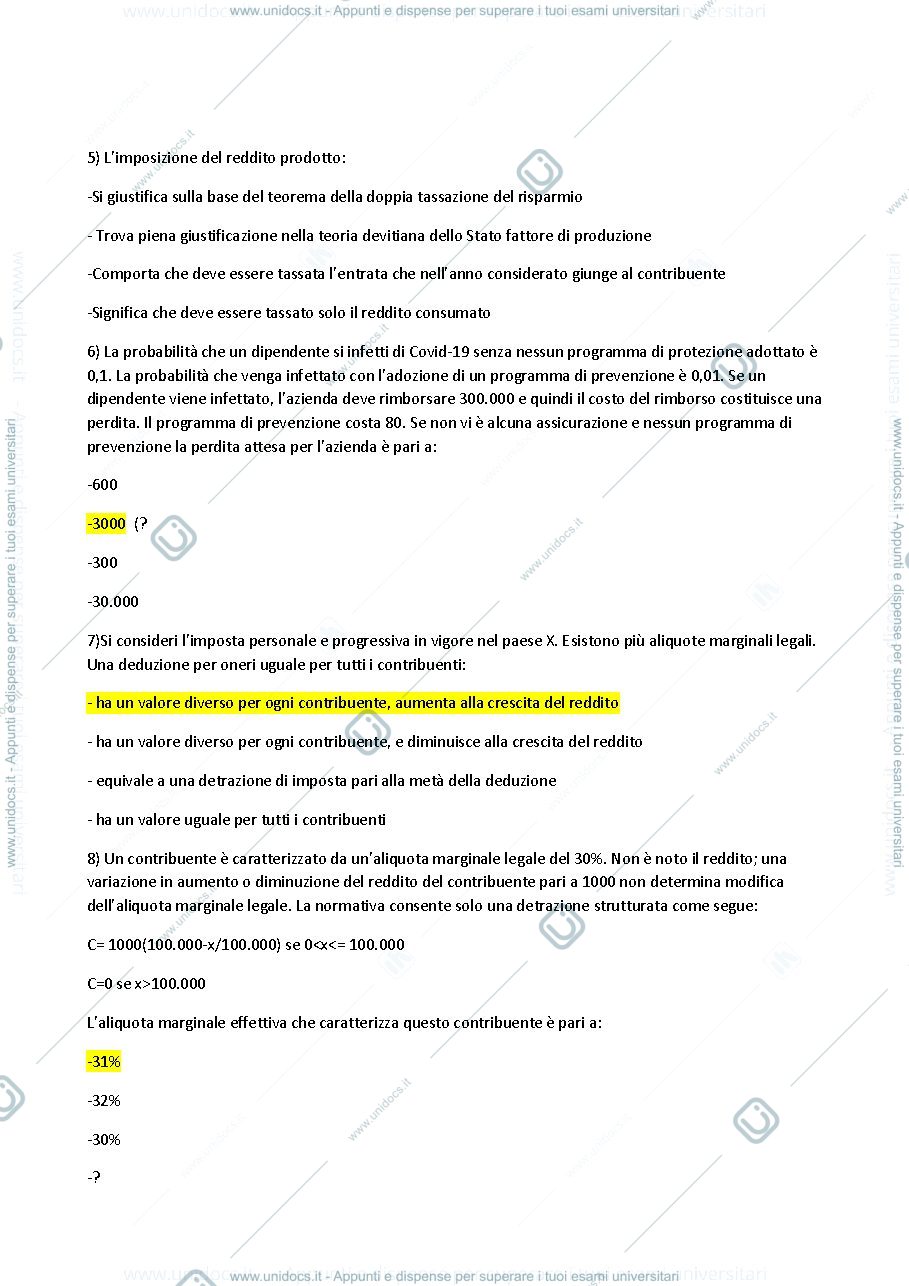 Anteprima pagina 2 — DOMANDE D'ESAME
