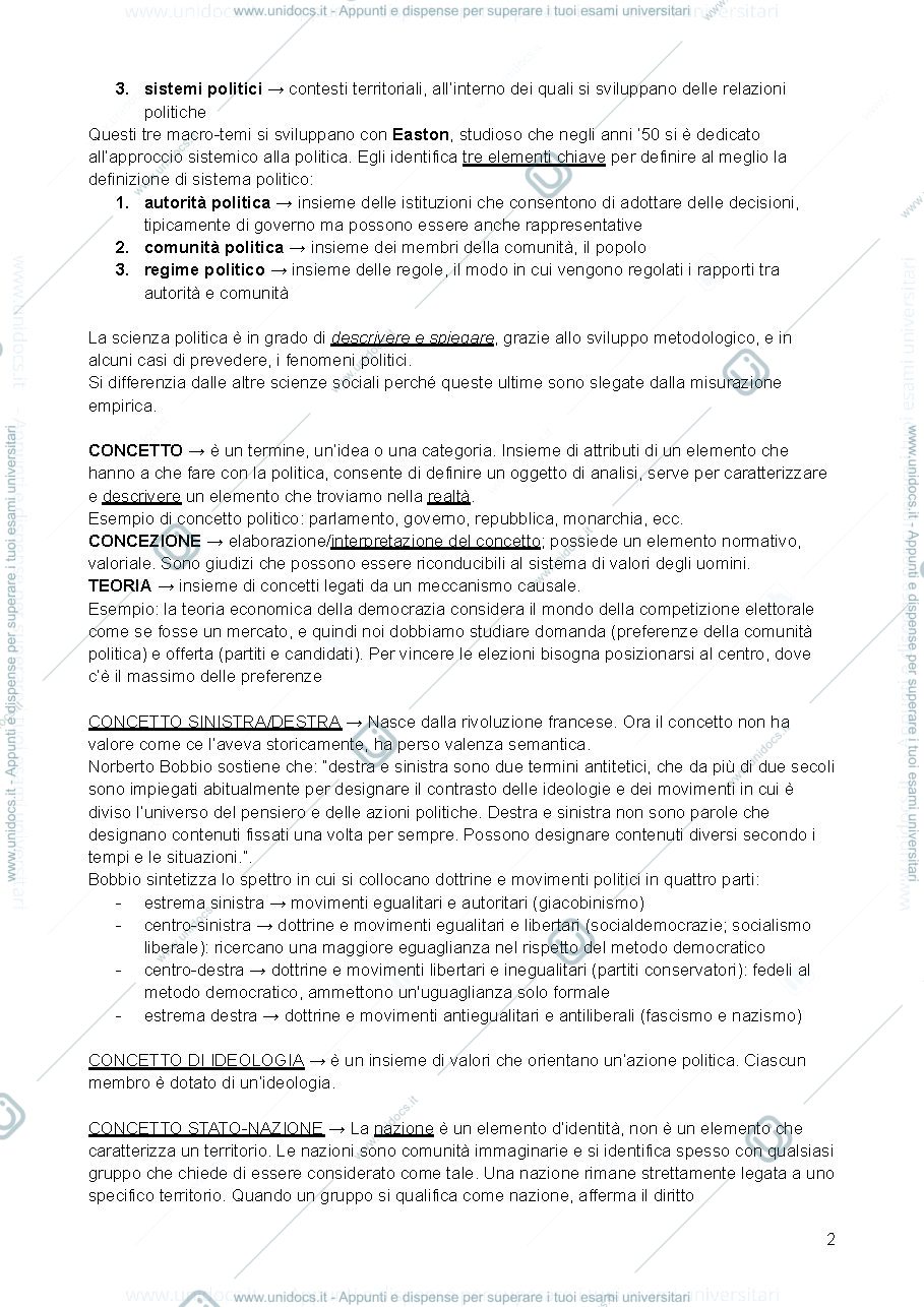 Anteprima pagina 2 — appunti completi scienza politica modulo A a.a. 2022/23 prof. Graziano