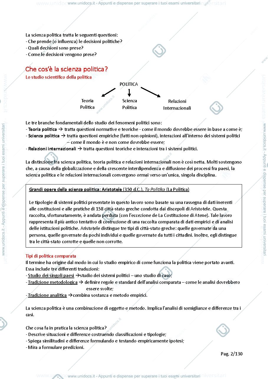 Anteprima pagina 2 — Scienza politica A-K