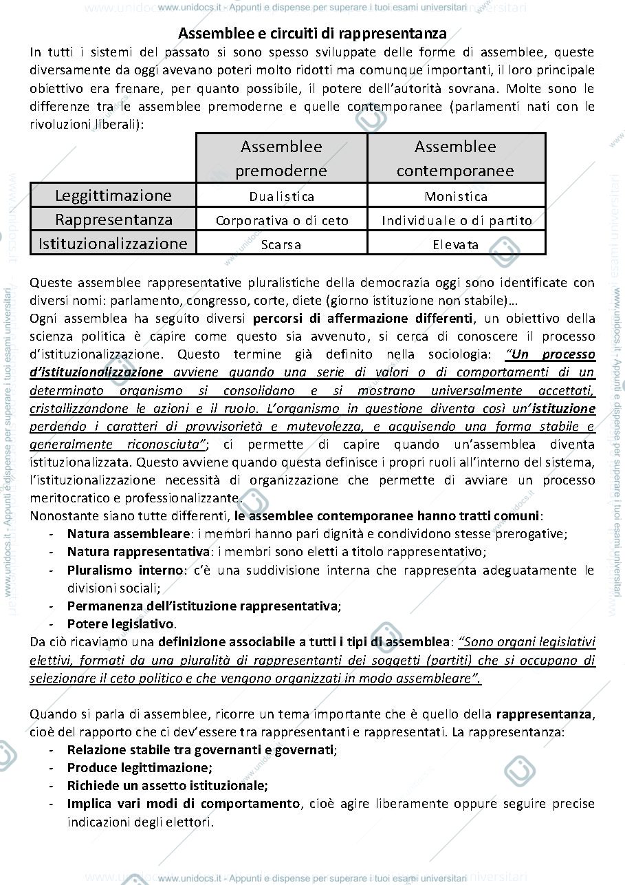 Anteprima pagina 1 — Assemblee e circuiti rappresentativi