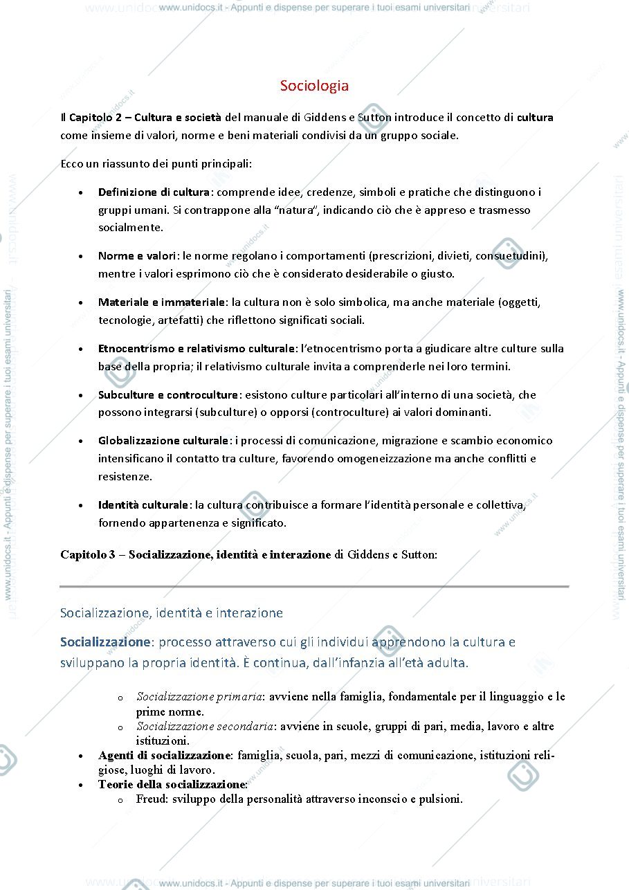 Anteprima pagina 1 — riassunto