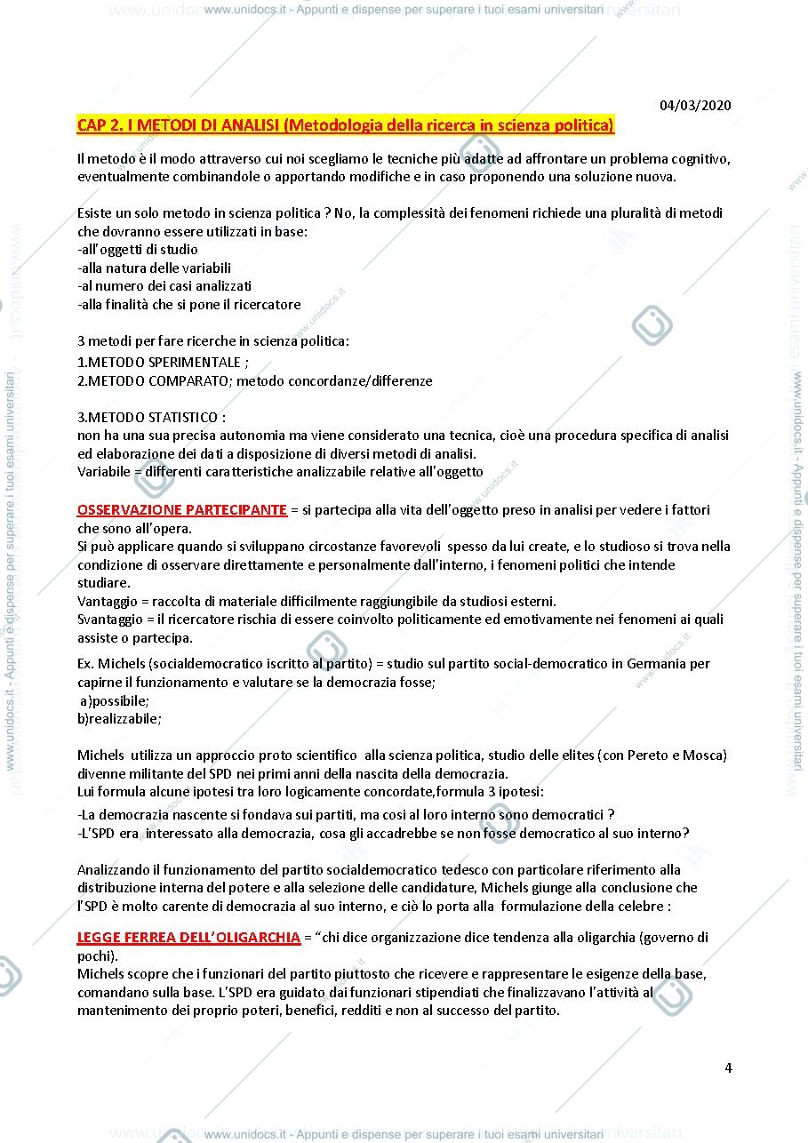 Anteprima pagina 4 — Riassunto di scienza politica