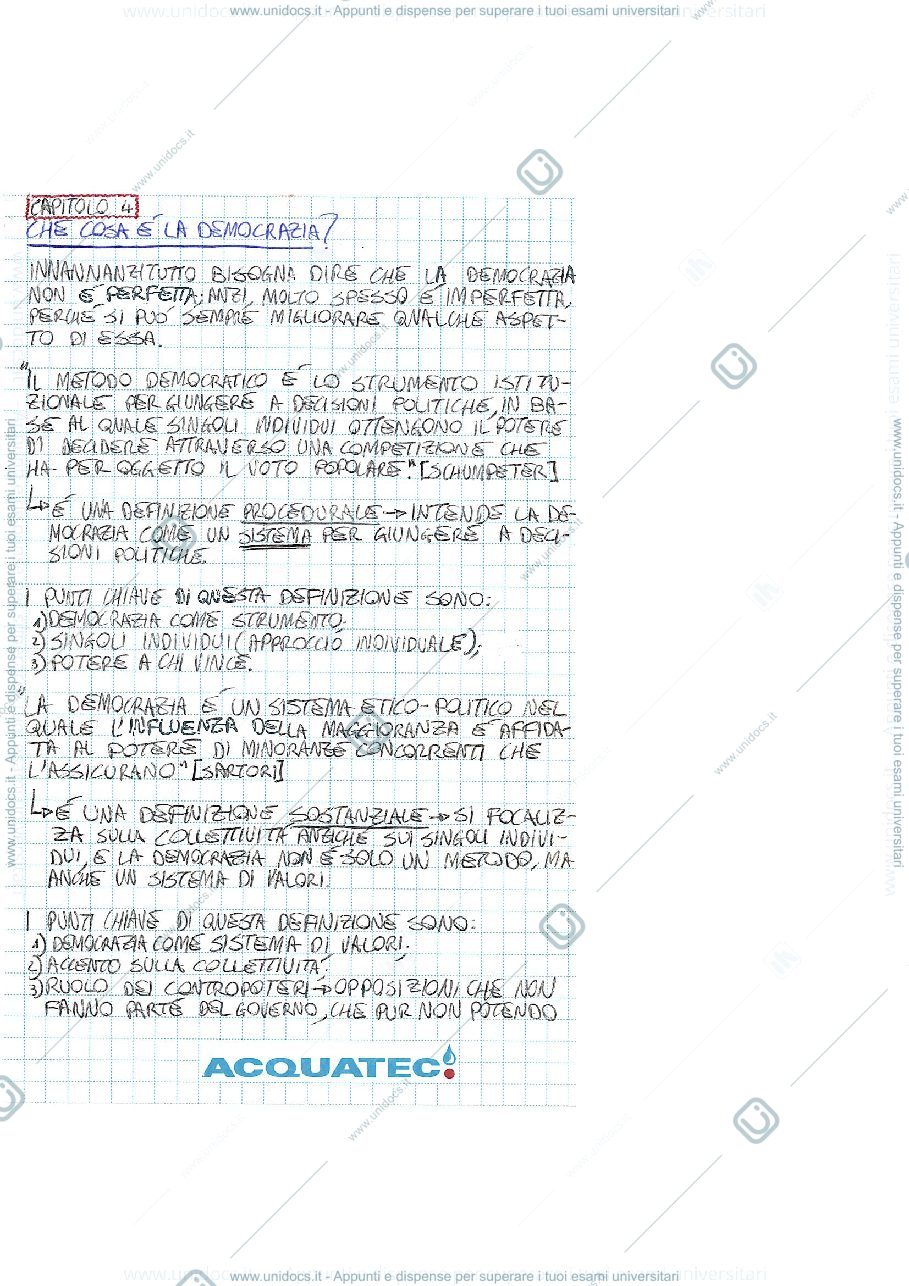 Anteprima pagina 1 — POLITICA COMPARATA (parte 2/7)