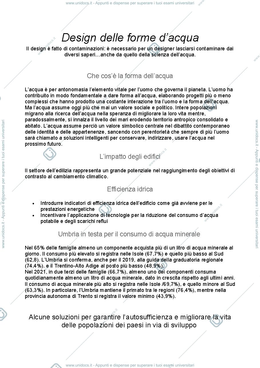Anteprima pagina 1 — appunti design delle forme d'acqua