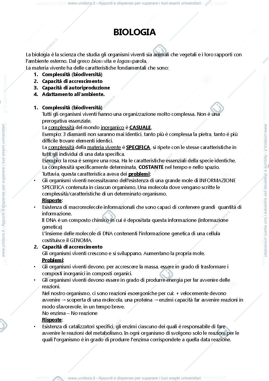 Anteprima pagina 1 — biologia