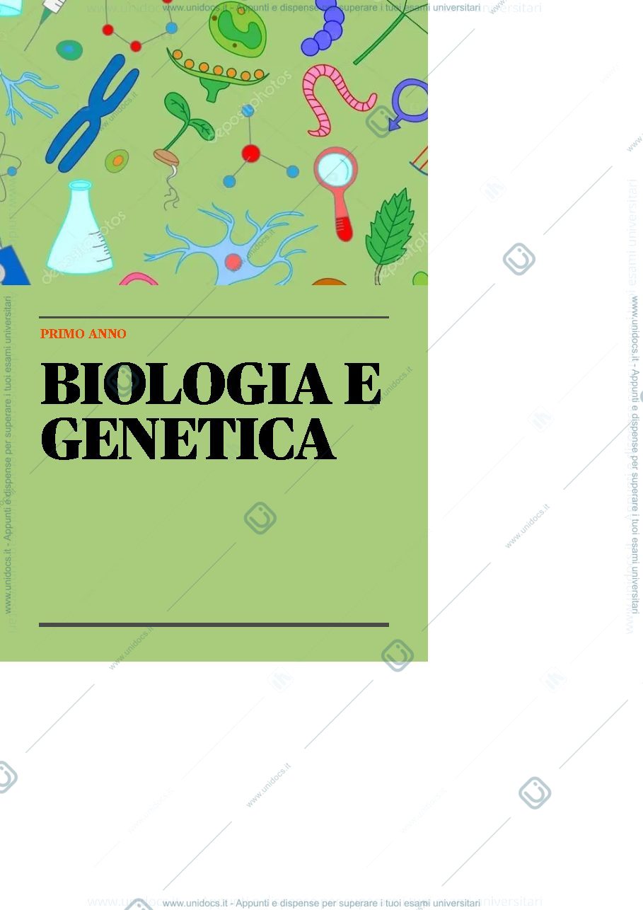 Anteprima pagina 1 — Biologia