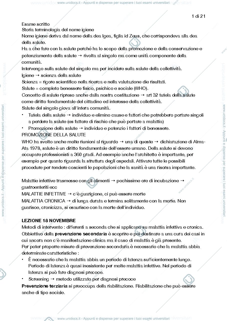 Anteprima pagina 1 — Igiene generale e applicata - Romanò