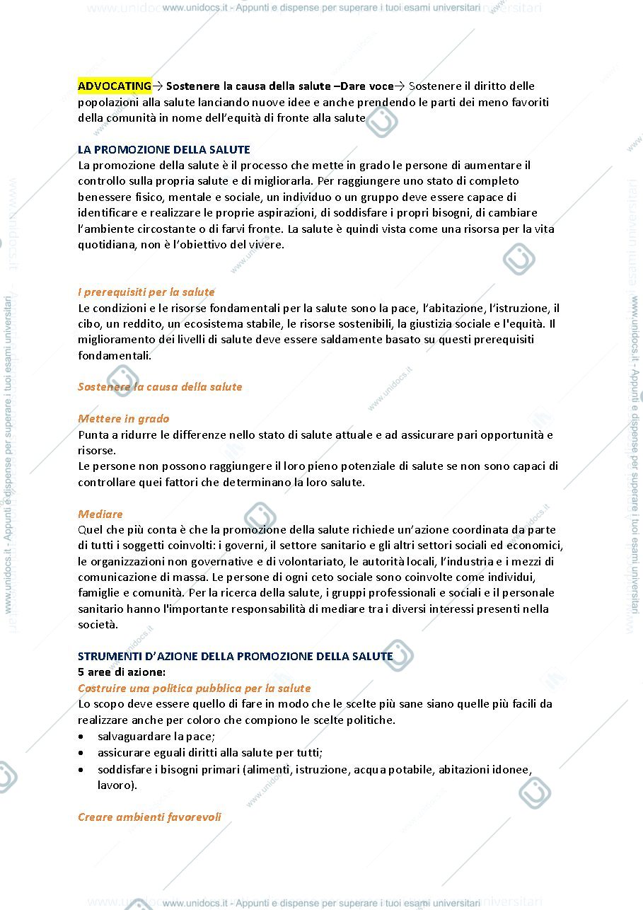 Anteprima pagina 3 — Appunti integrali scienze infermieristiche cliniche e pediatriche 