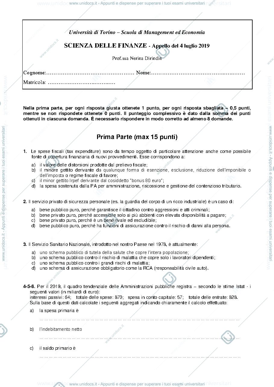 Anteprima pagina 1 — esame 