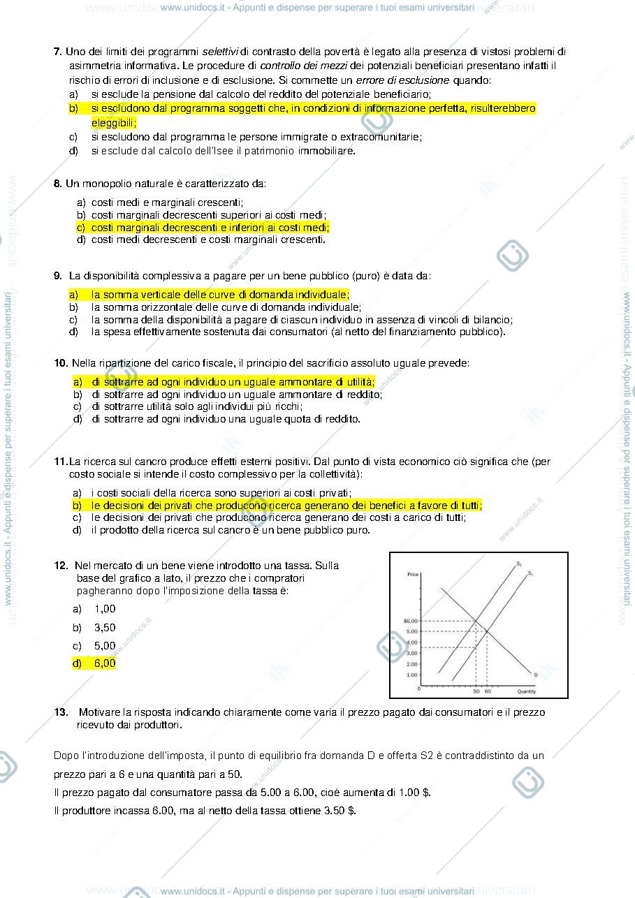Anteprima pagina 2 — domande scienze delle finanze